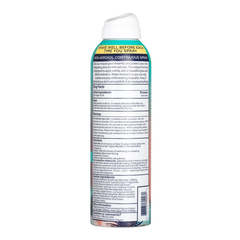 slide 2 of 3, Pacifica Bronzing Spray Mineral Sunscreen - SPF, 30 ct; 6 fl oz