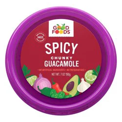 Good Foods Spicy Chunky Guacamole - 7oz