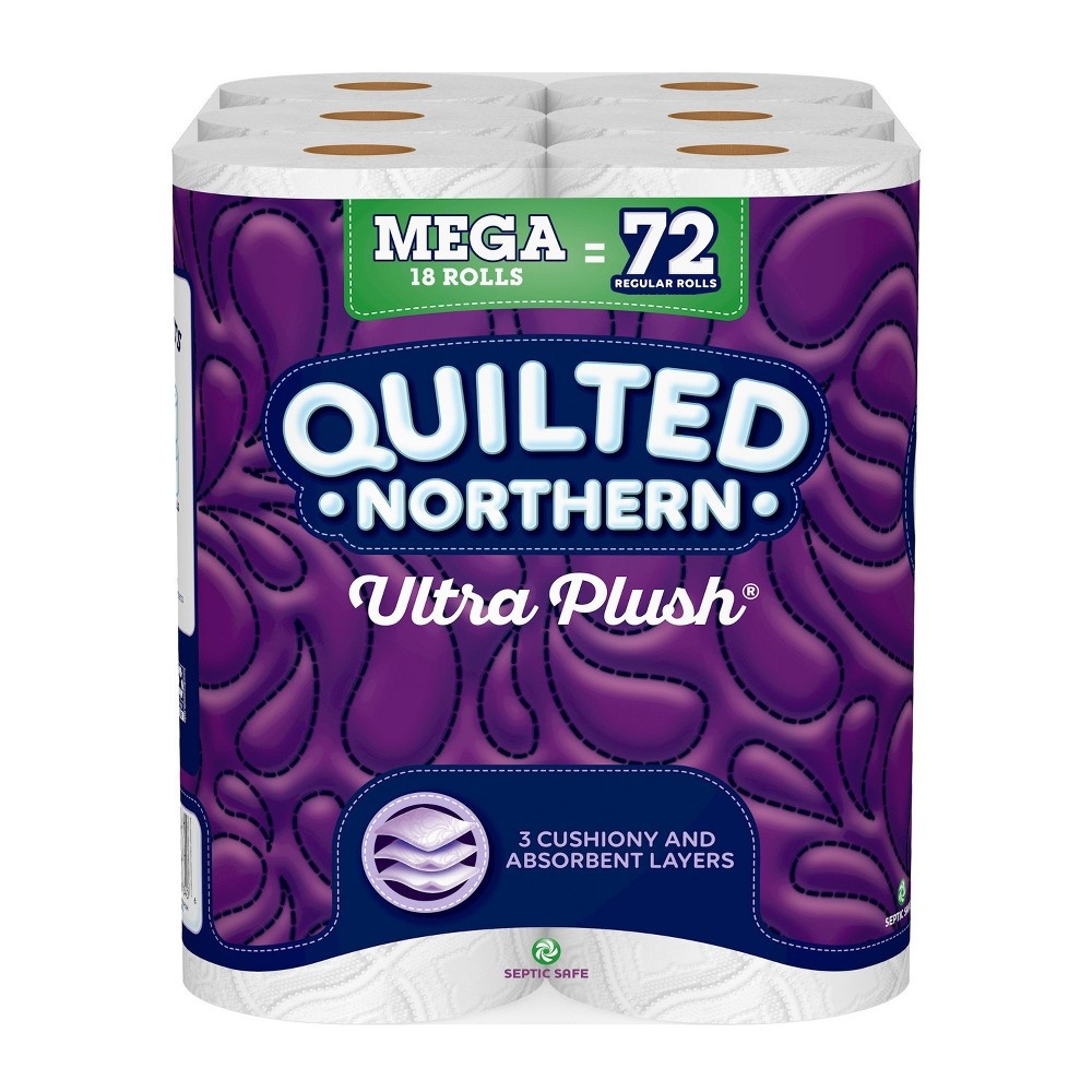 slide 3 of 4, Quilted Northern Ultra Plush Toilet Paper - 18 Mega Rolls, 1 ct
