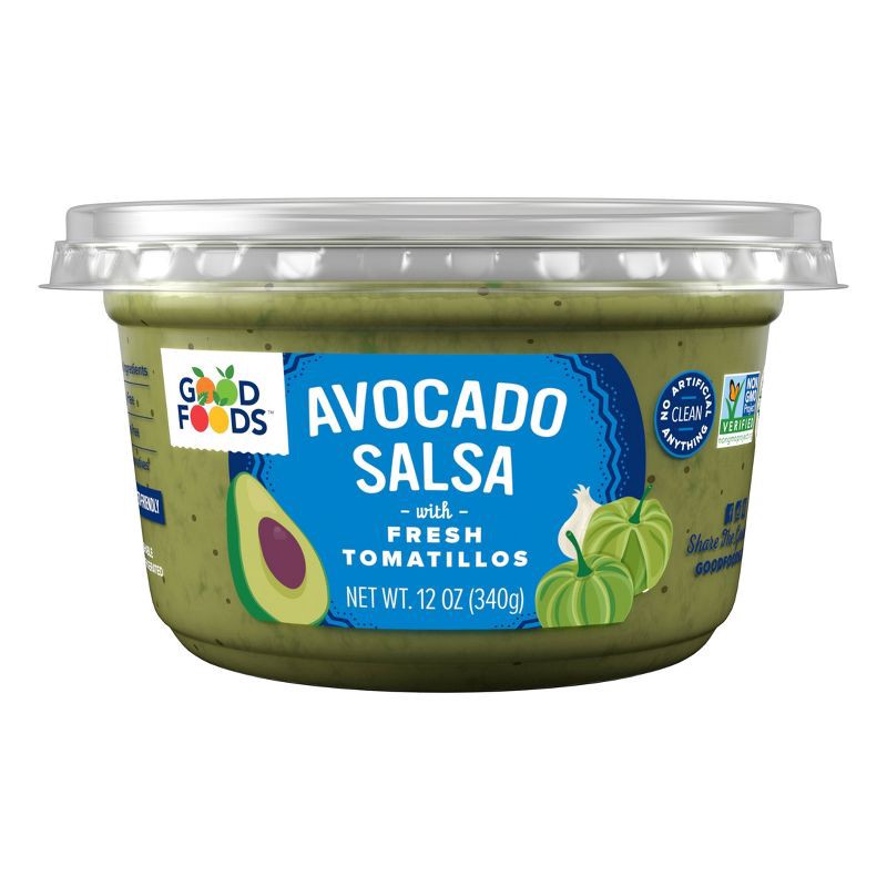 slide 2 of 9, Good Foods Tomatillo Avocado Salsa - 12oz, 12 oz