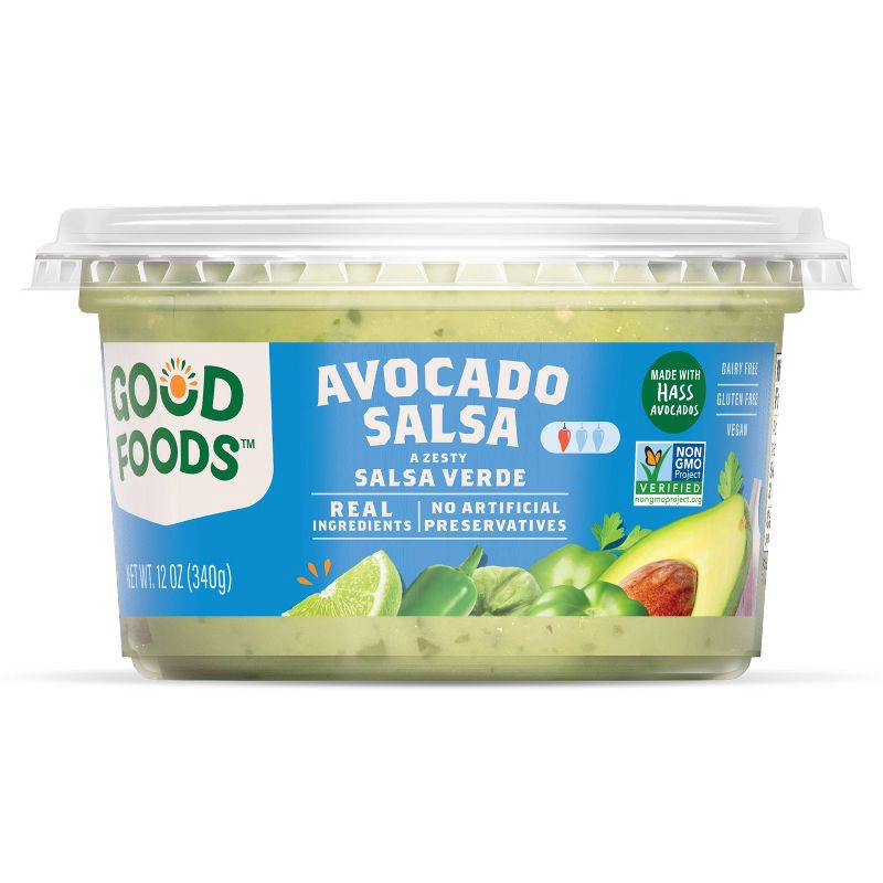 slide 2 of 10, Good Foods Tomatillo Avocado Salsa - 12oz, 12 oz