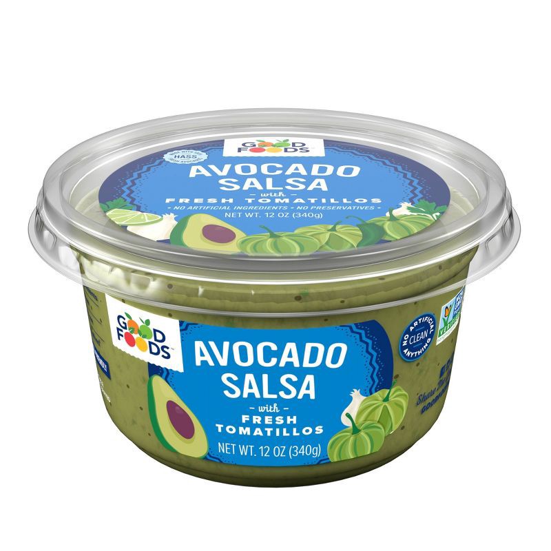 slide 3 of 9, Good Foods Tomatillo Avocado Salsa - 12oz, 12 oz