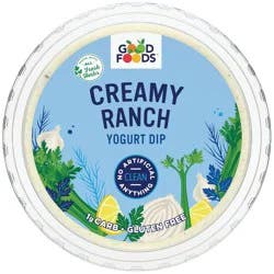 Good Foods Creamy Ranch Greek Yogurt Dip - 12oz