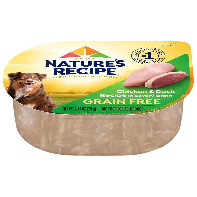 slide 1 of 7, Nature's Recipe Grain Free Chicken & Duck Wet Dog Food in Wholesome Broth - 2.75oz, 2.75 oz