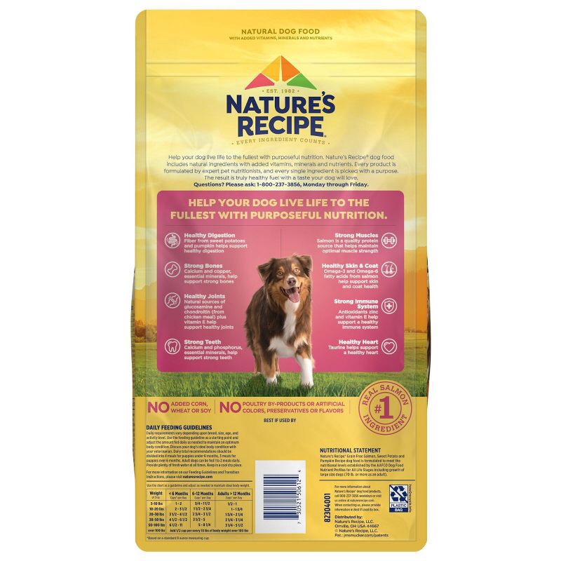 slide 2 of 5, Nature's Recipe Grain Free Salmon, Sweet Potato & Pumpkin Recipe Dry Dog Food - 4lbs, 4 lb
