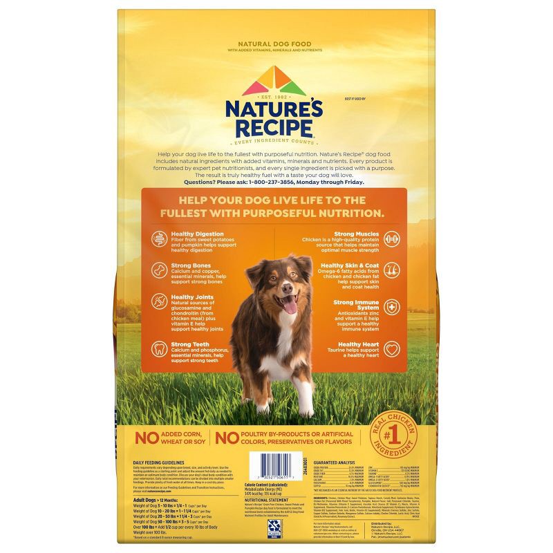 slide 2 of 9, Nature's Recipe Grain Free Chicken, Sweet Potato & Pumpkin Recipe Adult Dry Dog Food - 24lbs, 24 lb