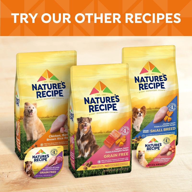 slide 5 of 9, Nature's Recipe Grain Free Chicken, Sweet Potato & Pumpkin Recipe Adult Dry Dog Food - 24lbs, 24 lb