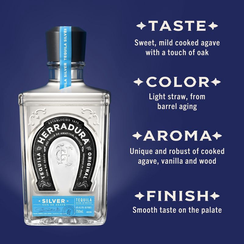 slide 3 of 9, Herradura Silver Tequila - 750ml Bottle, 750 ml