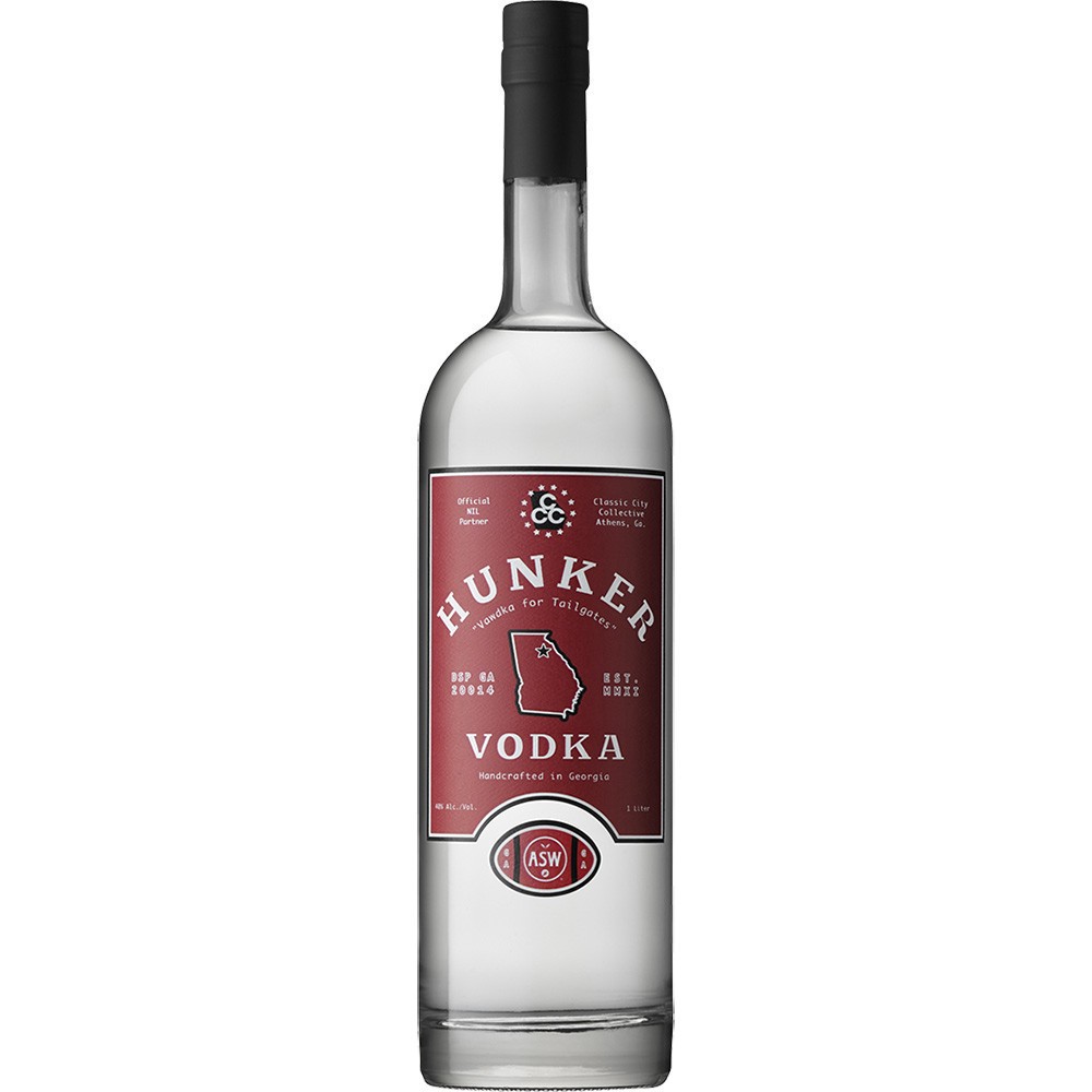 slide 1 of 1, Hunker Vodka, 1 liter
