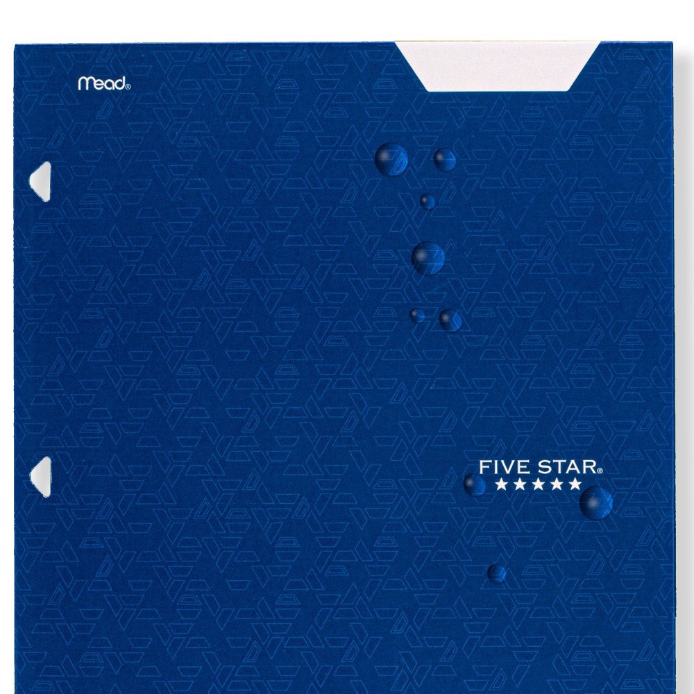 Five Star 4 Pocket Paper Folder Blue 1 ct