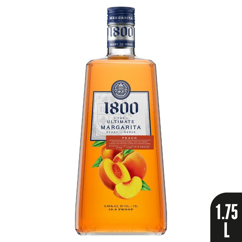 slide 2 of 9, 1800 Ultimate Peach Margarita - 1.75L Bottle, 1.75 liter