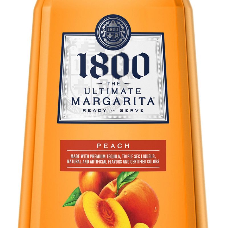 slide 4 of 9, 1800 Ultimate Peach Margarita - 1.75L Bottle, 1.75 liter