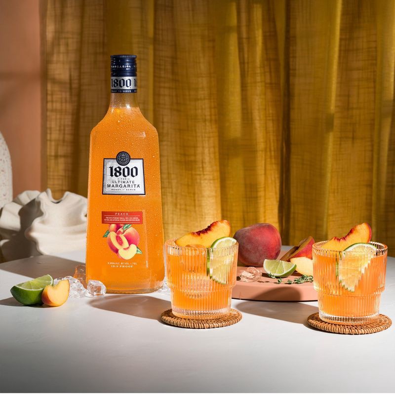slide 4 of 9, 1800 Ultimate Peach Margarita - 1.75L Bottle, 1.75 liter