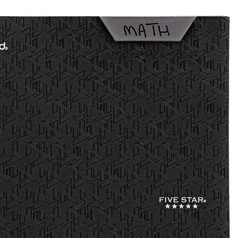 slide 5 of 8, Five Star 2 Pocket Plastic Folder with Prongs Black, 1 ct