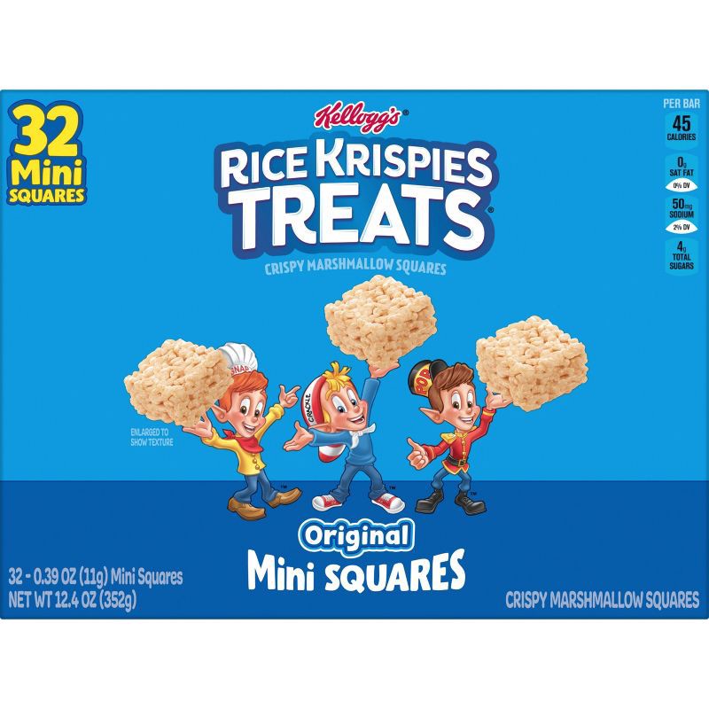 slide 8 of 9, Rice Krispies Treats Original Mini Squares - 12.4oz/32ct, 12.4 oz, 32 ct