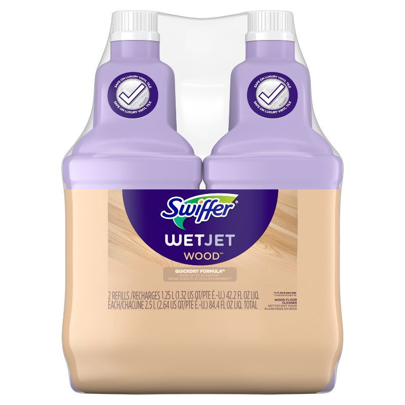 slide 7 of 7, Swiffer WetJet Liquid Refill - Wood - 84.4 fl oz/2ct, 84.4 fl oz, 2 ct