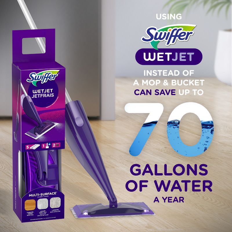 slide 6 of 11, Swiffer Wet Jet Multi-Purpose Cleaner - Fresh - 84.4 fl oz/2ct, 84.4 fl oz, 2 ct