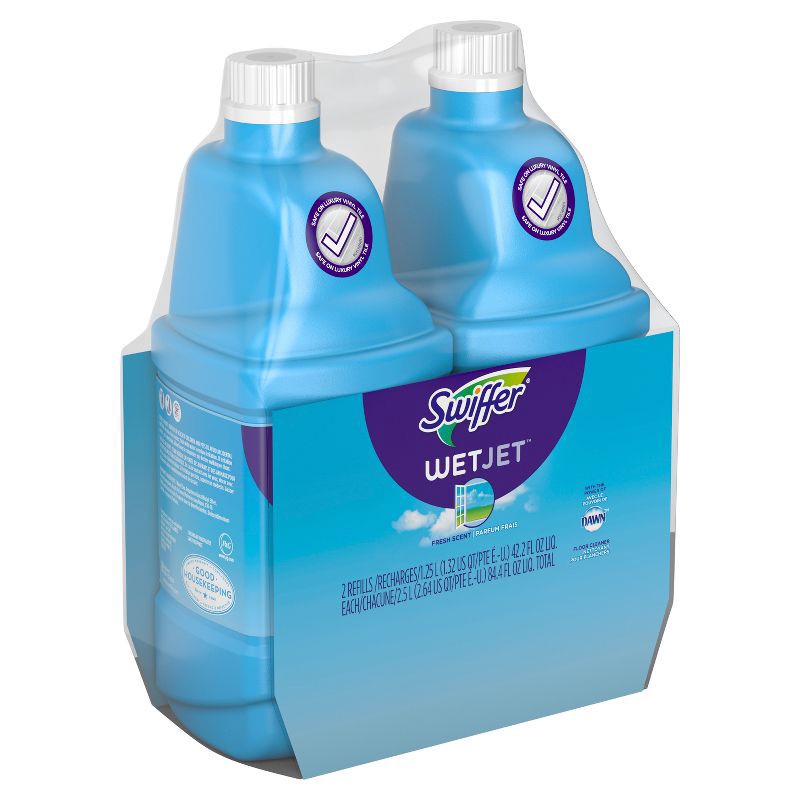 slide 8 of 8, Swiffer Wet Jet Multi-Purpose Cleaner - Fresh - 84.4 fl oz/2ct, 84.4 fl oz, 2 ct