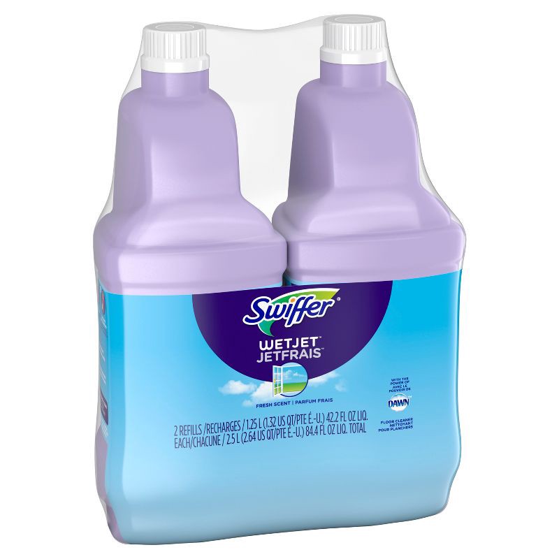 slide 9 of 11, Swiffer Wet Jet Multi-Purpose Cleaner - Fresh - 84.4 fl oz/2ct, 84.4 fl oz, 2 ct