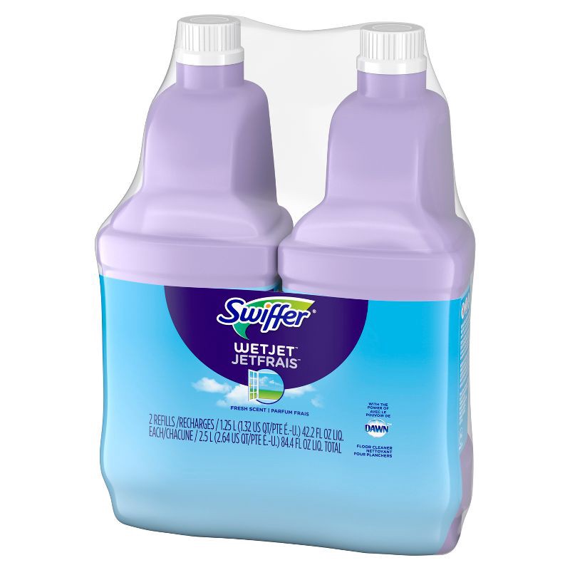 slide 10 of 11, Swiffer Wet Jet Multi-Purpose Cleaner - Fresh - 84.4 fl oz/2ct, 84.4 fl oz, 2 ct