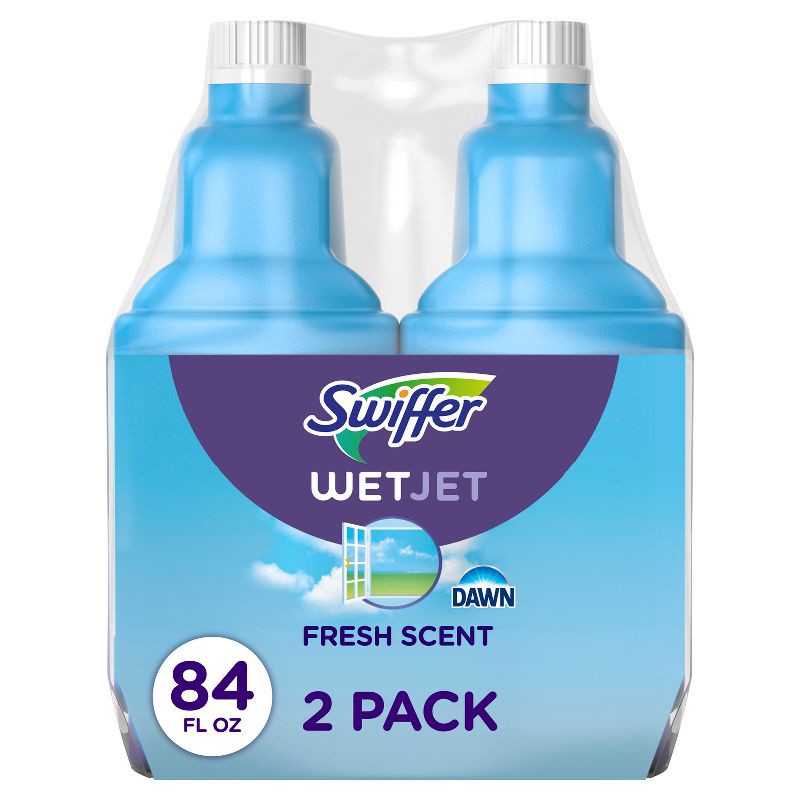 slide 1 of 11, Swiffer Wet Jet Multi-Purpose Cleaner - Fresh - 84.4 fl oz/2ct, 84.4 fl oz, 2 ct