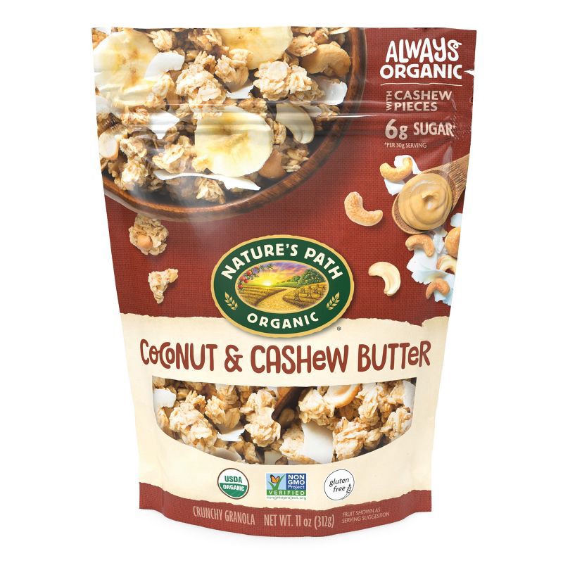 slide 1 of 6, Nature's Path Organic Gluten Free Coconut & Cashew Butter Granola - 11oz, 11 oz