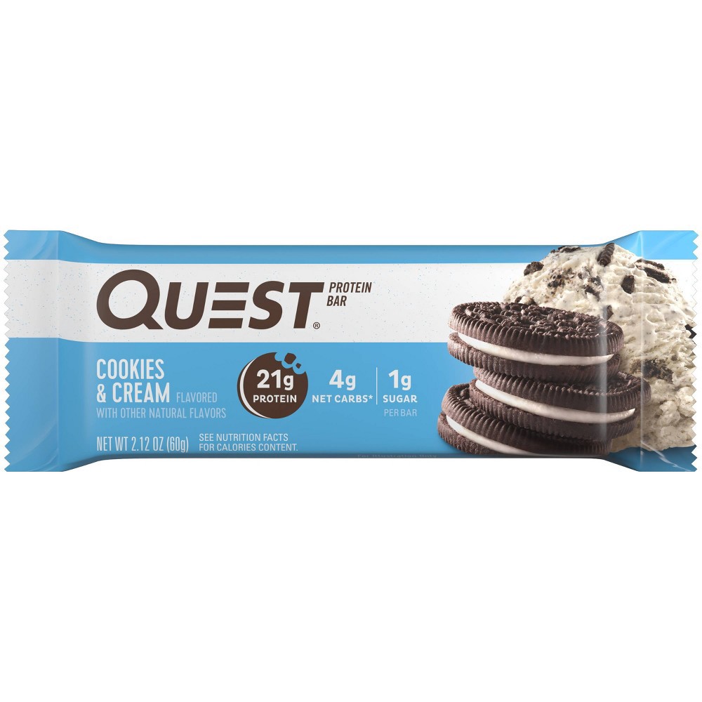 slide 2 of 5, Quest Nutrition Quest Protein Bar - Cookies & Cream - 4ct, 8.5 oz