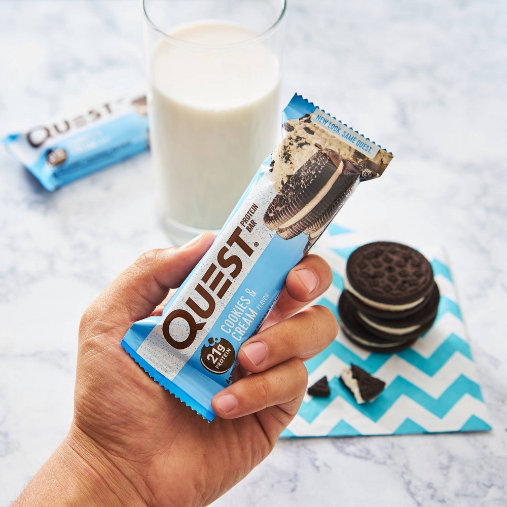 slide 4 of 5, Quest Nutrition Quest Protein Bar - Cookies & Cream - 4ct, 8.5 oz