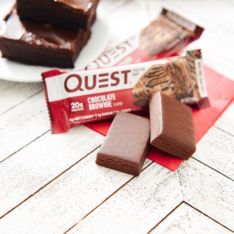slide 3 of 6, Quest Nutrition 20g Protein Bar - Chocolate Brownie - 4ct, 20 gram, 4 ct