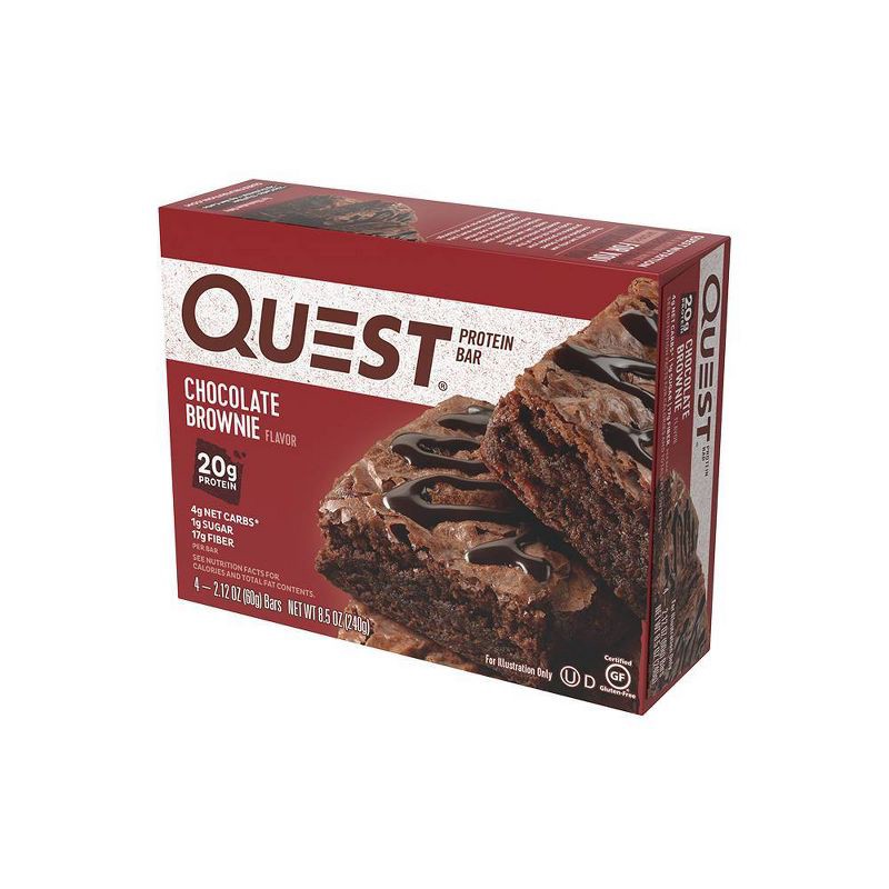 slide 1 of 6, Quest Nutrition 20g Protein Bar - Chocolate Brownie - 4ct, 20 gram, 4 ct