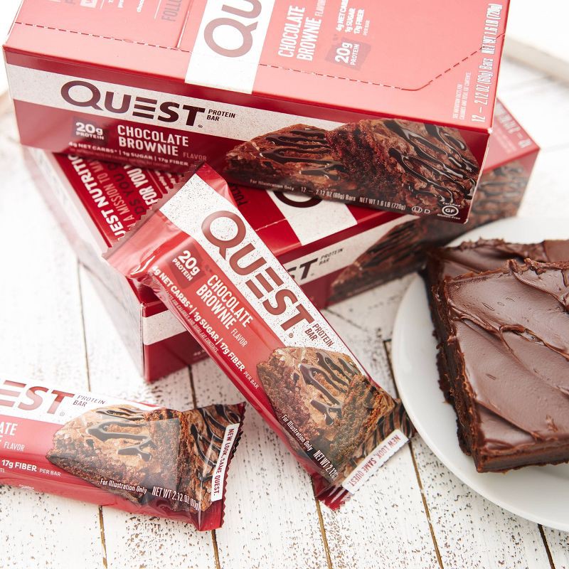 slide 4 of 6, Quest Nutrition 20g Protein Bar - Chocolate Brownie - 4ct, 20 gram, 4 ct