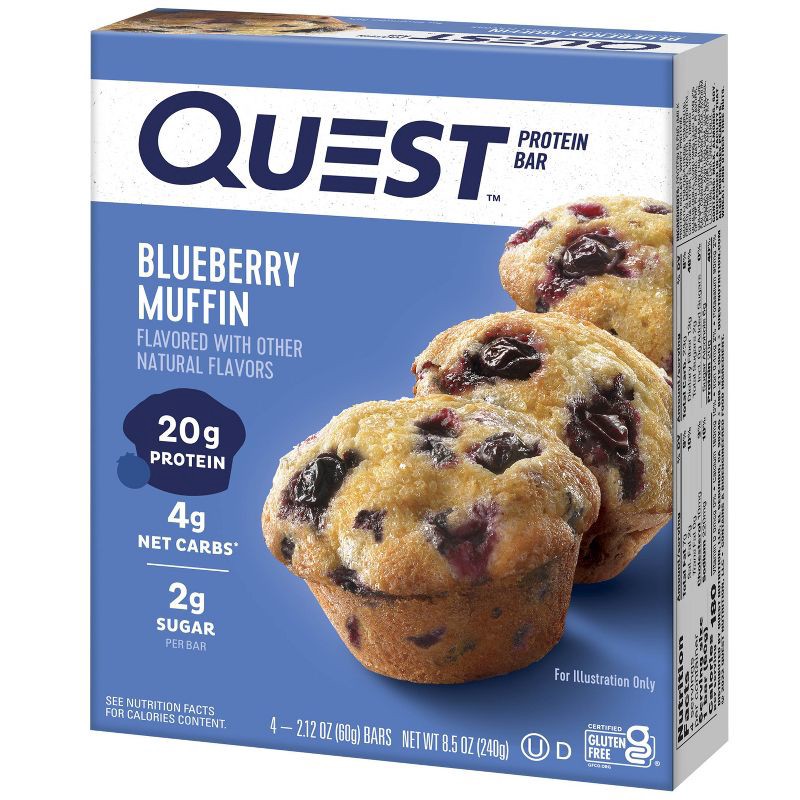 slide 3 of 7, Quest Nutrition Nutrition Protein Bar - Blueberry Muffin - 4ct, 4 ct