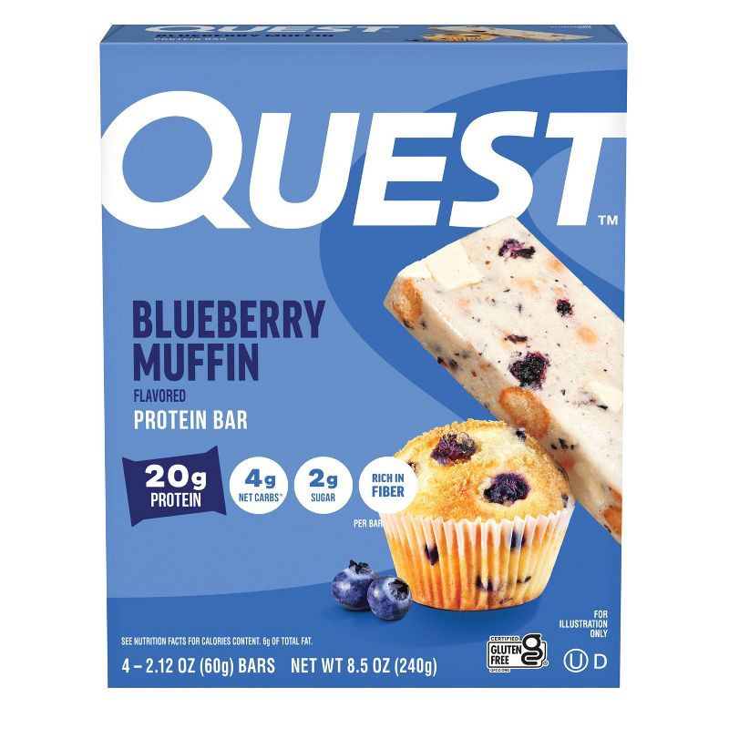slide 1 of 7, Quest Nutrition Nutrition Protein Bar - Blueberry Muffin - 4ct, 4 ct