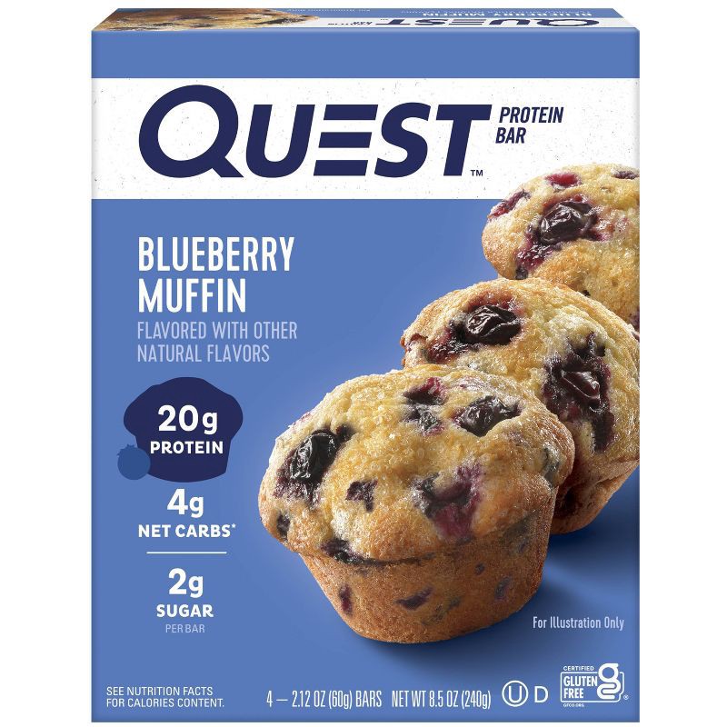 slide 1 of 7, Quest Nutrition Nutrition Protein Bar - Blueberry Muffin - 4ct, 4 ct