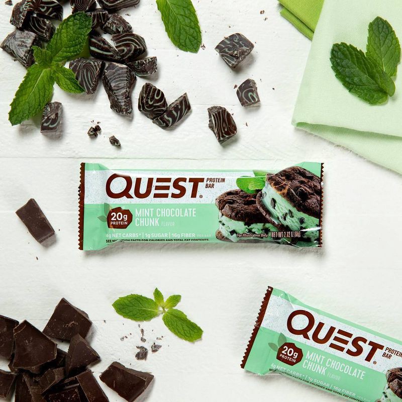 slide 3 of 4, Quest Nutrition Nutrition Protein Bar - Mint Chocolate Chunk - 4ct, 4 ct