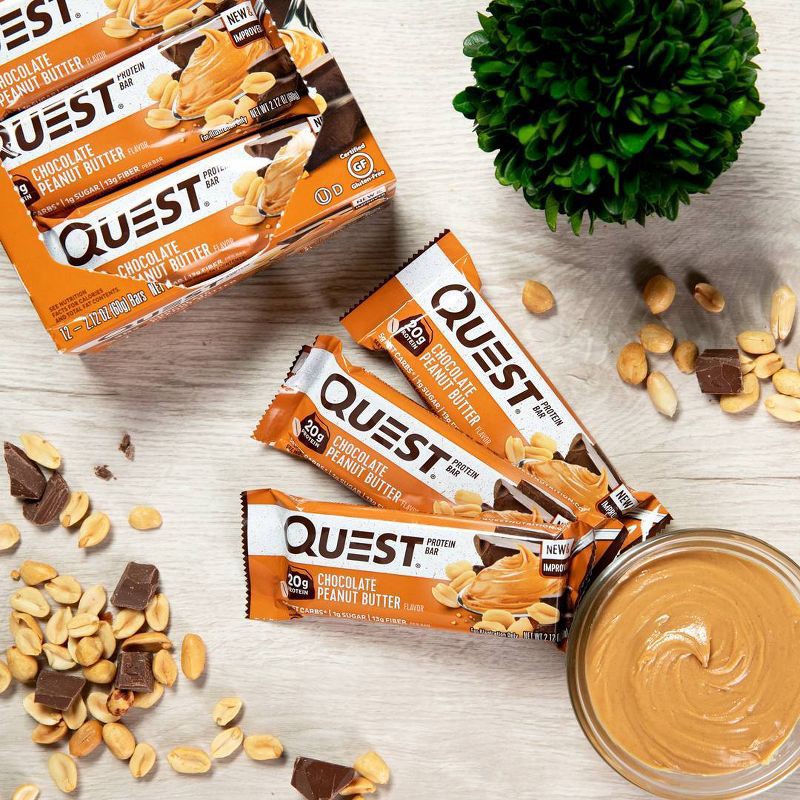 slide 5 of 7, Quest Nutrition Protein Bar - Chocolate Peanut Butter - 4ct, 8.5 oz