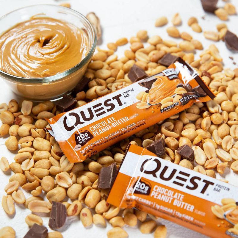 slide 6 of 7, Quest Nutrition Protein Bar - Chocolate Peanut Butter - 4ct, 8.5 oz
