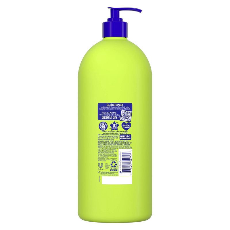 slide 3 of 7, Suave Kids' 3-in-1 Pump Shampoo + Conditioner + Body Wash Watermelon Wonder - 40 fl oz, 40 fl oz
