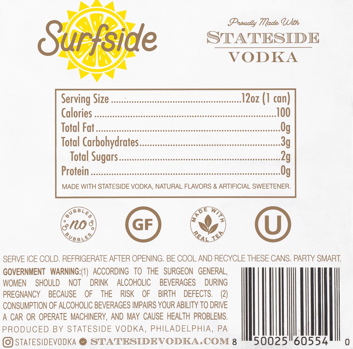 slide 5 of 13, Surfside Iced Tea & Lemonade + Vodka 4 - 12 fl oz Cans, 4 ct