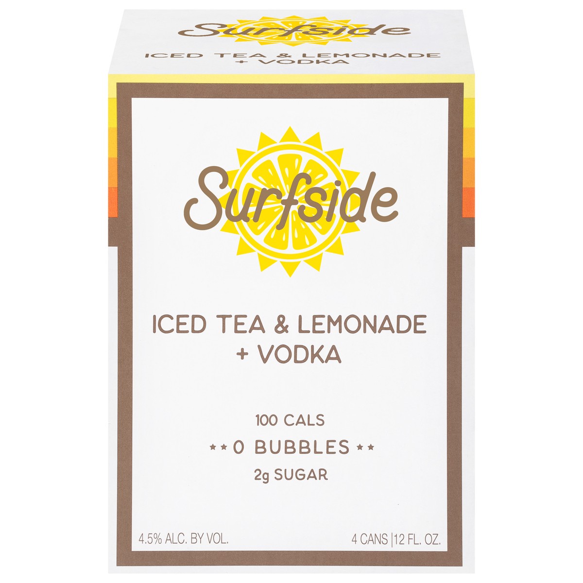 slide 11 of 13, Surfside Iced Tea & Lemonade + Vodka 4 - 12 fl oz Cans, 4 ct