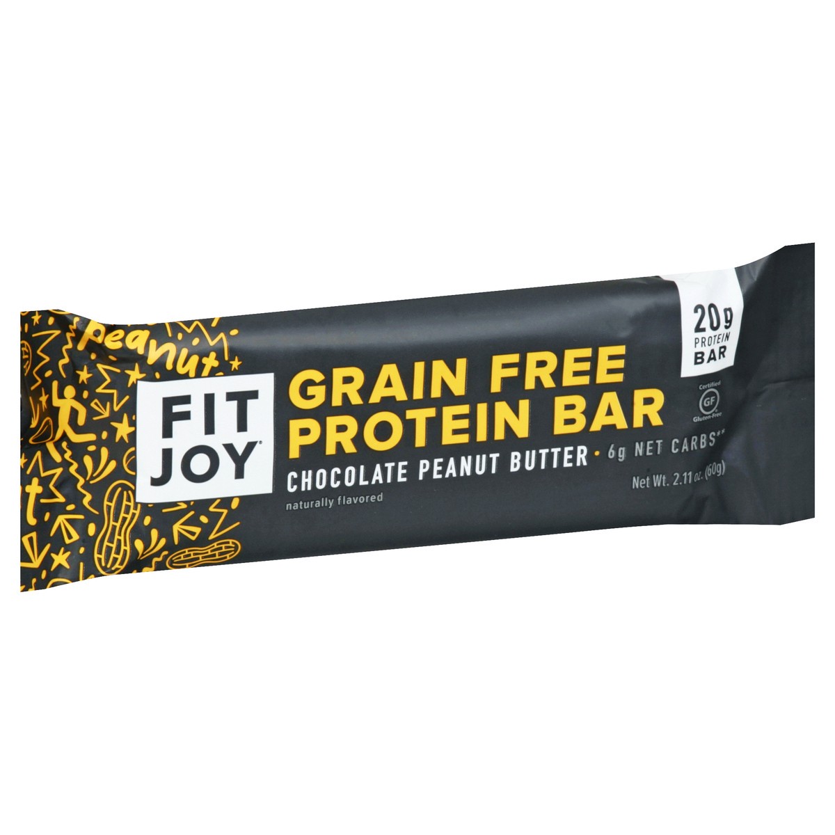 slide 9 of 13, FitJoy Grain free Chocolate Peanut Butter Protein Bar 2.11 oz, 2.11 oz