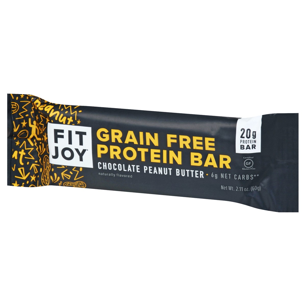 slide 13 of 13, FitJoy Grain free Chocolate Peanut Butter Protein Bar 2.11 oz, 2.11 oz