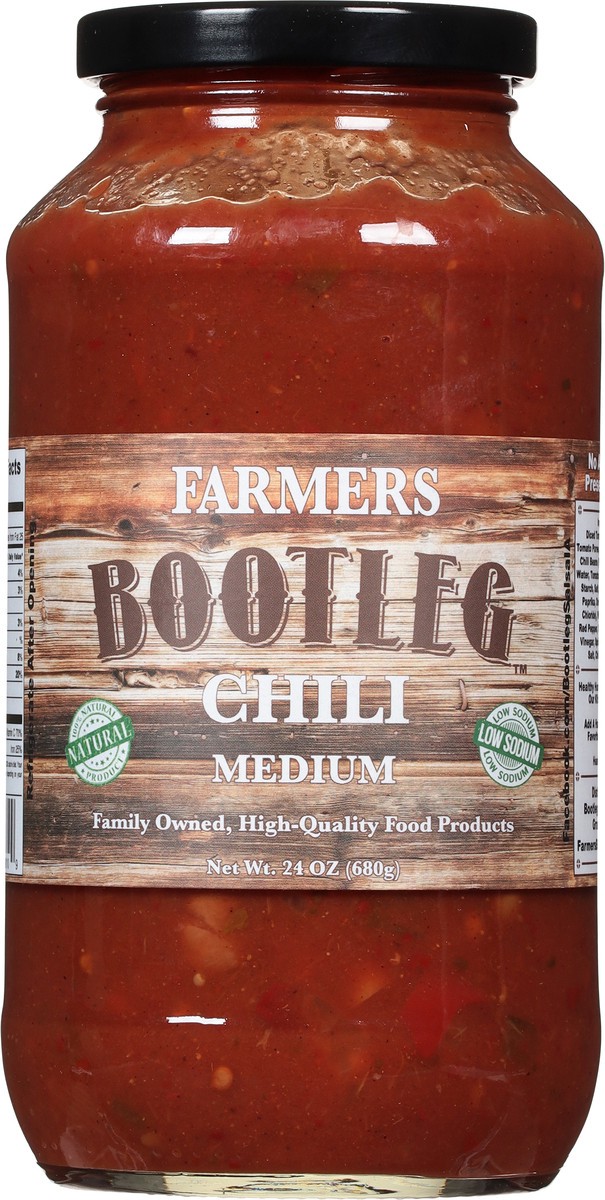 slide 8 of 9, Farmers Bootleg Medium Chili 24 oz, 24 oz