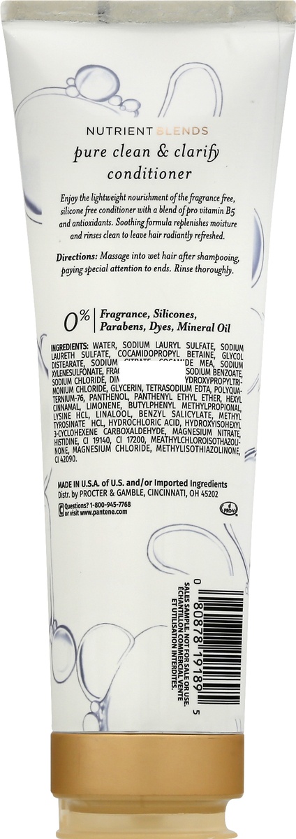 slide 2 of 7, Pantene Cond Pure Clean & Clarify, 8 fl oz