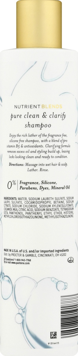 slide 4 of 9, Pantene Pro-V Pure Clean & Clarify Shampoo 9.6 oz, 