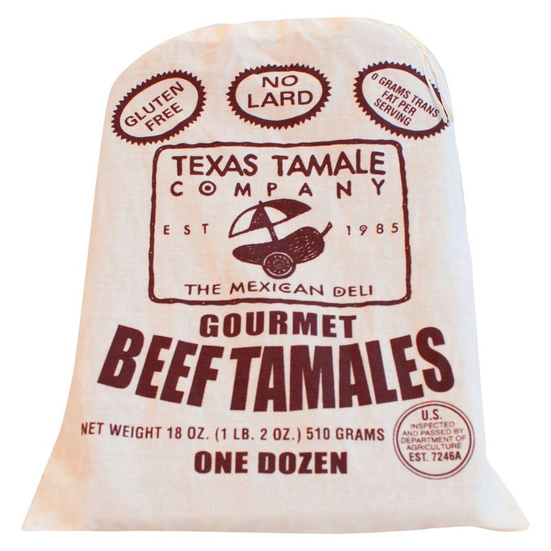slide 1 of 1, Texas Tamale Company Gluten Free Frozen Beef Tamale - 18oz, 18 oz