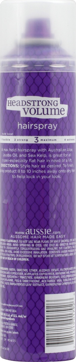 slide 4 of 7, Aussie Hairspray Aussome Volume, 10 oz