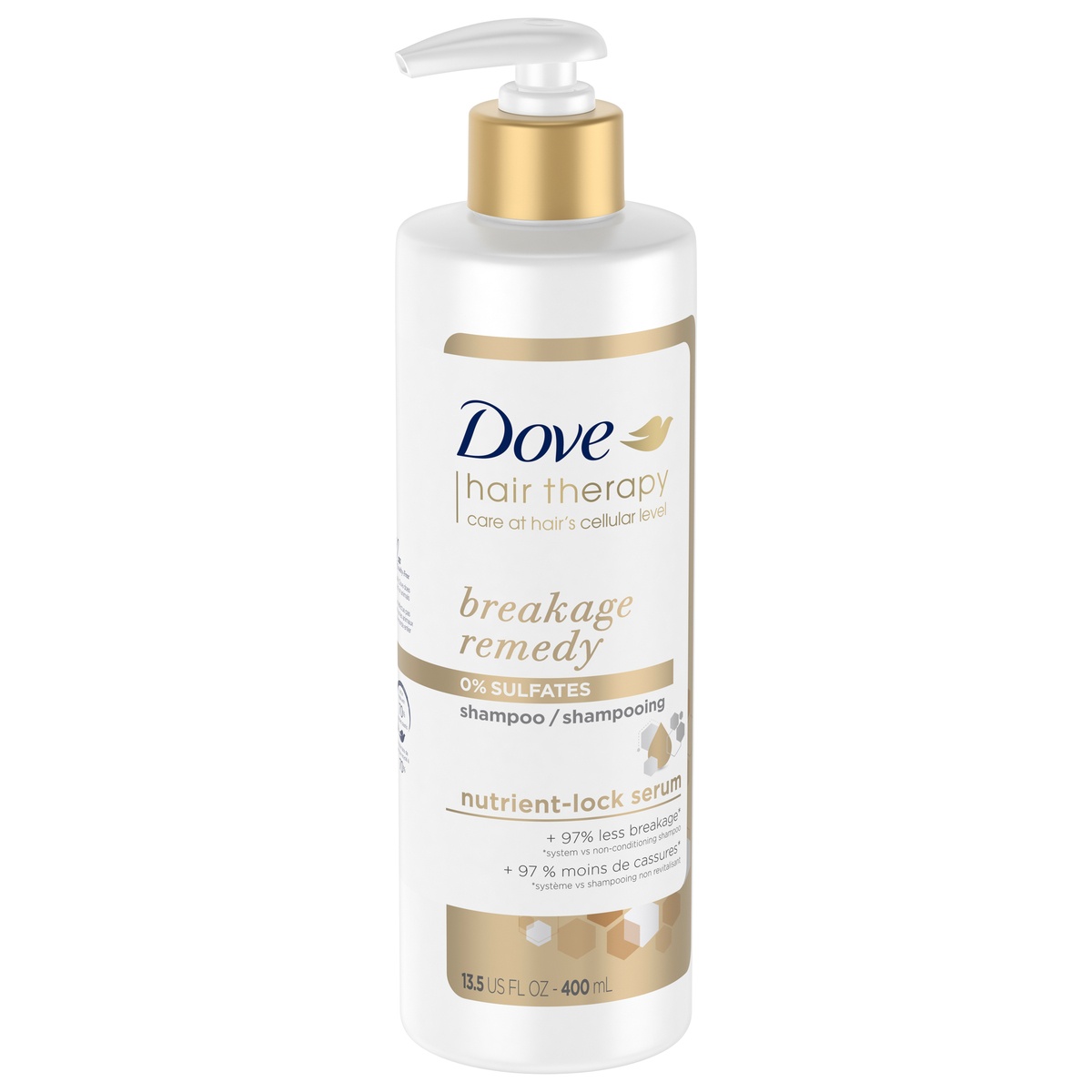 slide 2 of 5, Dove Hair Therapy Shampoo Breakage Remedy, 13.5 fl oz, 