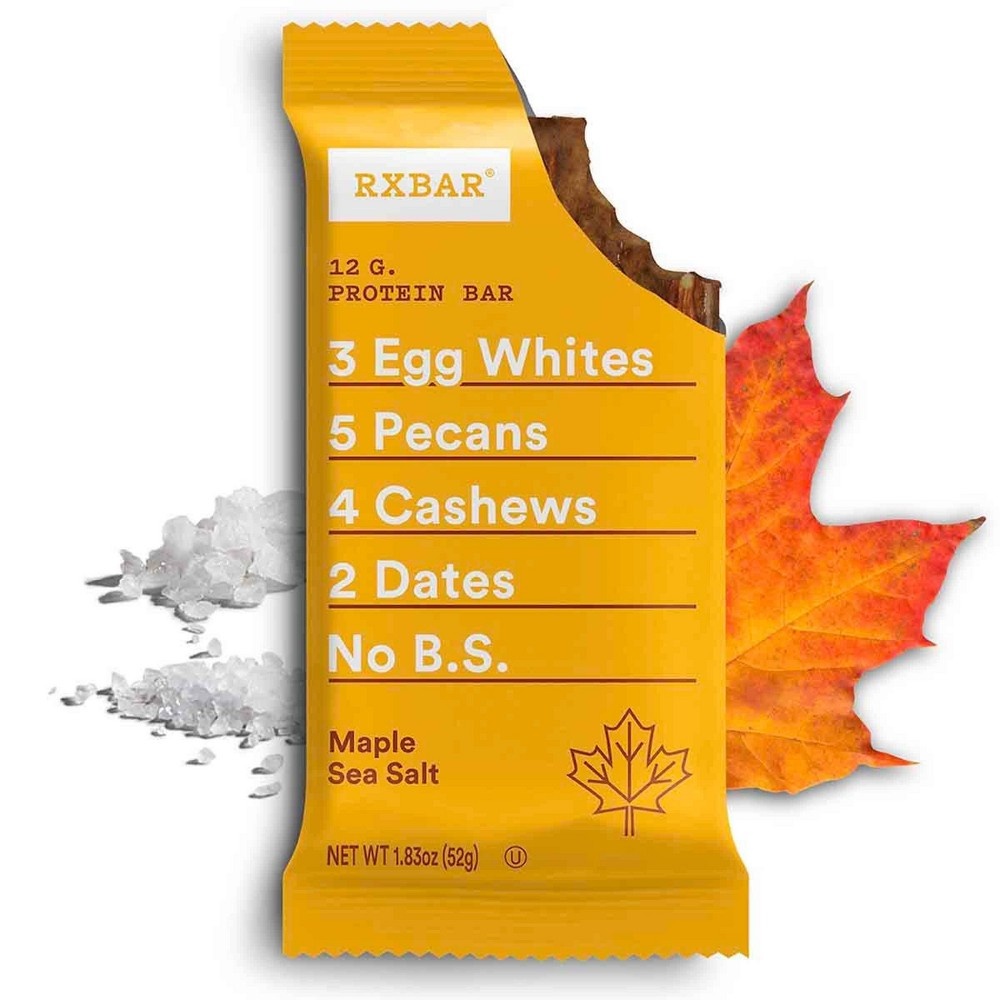 slide 2 of 4, RXBAR Maple Sea Salt Protein Bars, 4 ct