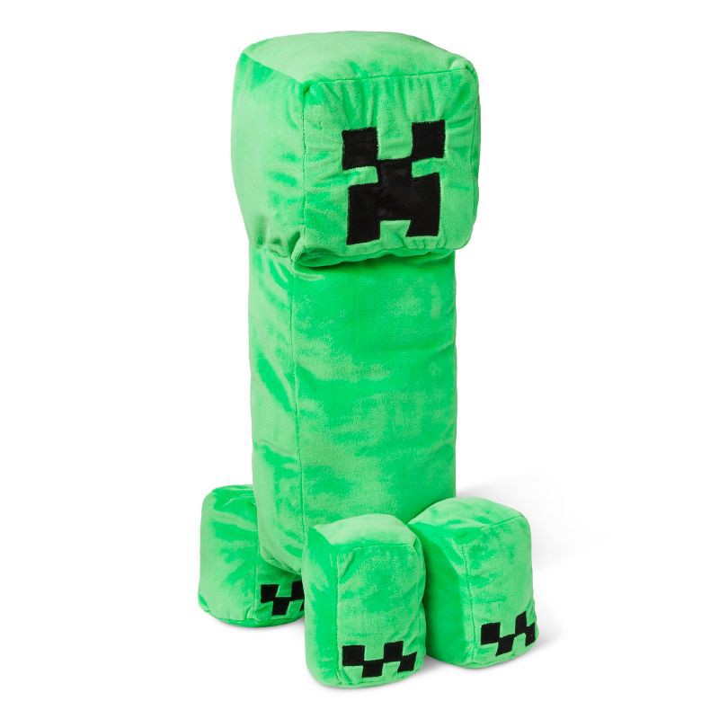 slide 1 of 3, Minecraft Creeper 14"x7" Kids' Pillow Buddy Green, 1 ct